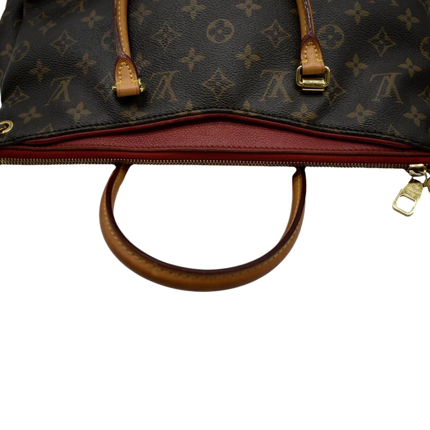 VUITTON Bag MM Pallas LOUIS Brown Canvas Monogram Shoulder Pre-owned