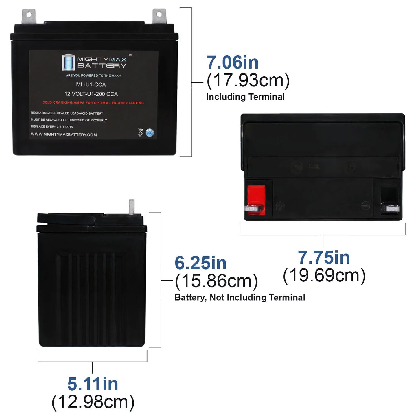 200CCA ML-U1 0Turn Battery Pro 942407H Mower Fastcat Bobcat for 12V