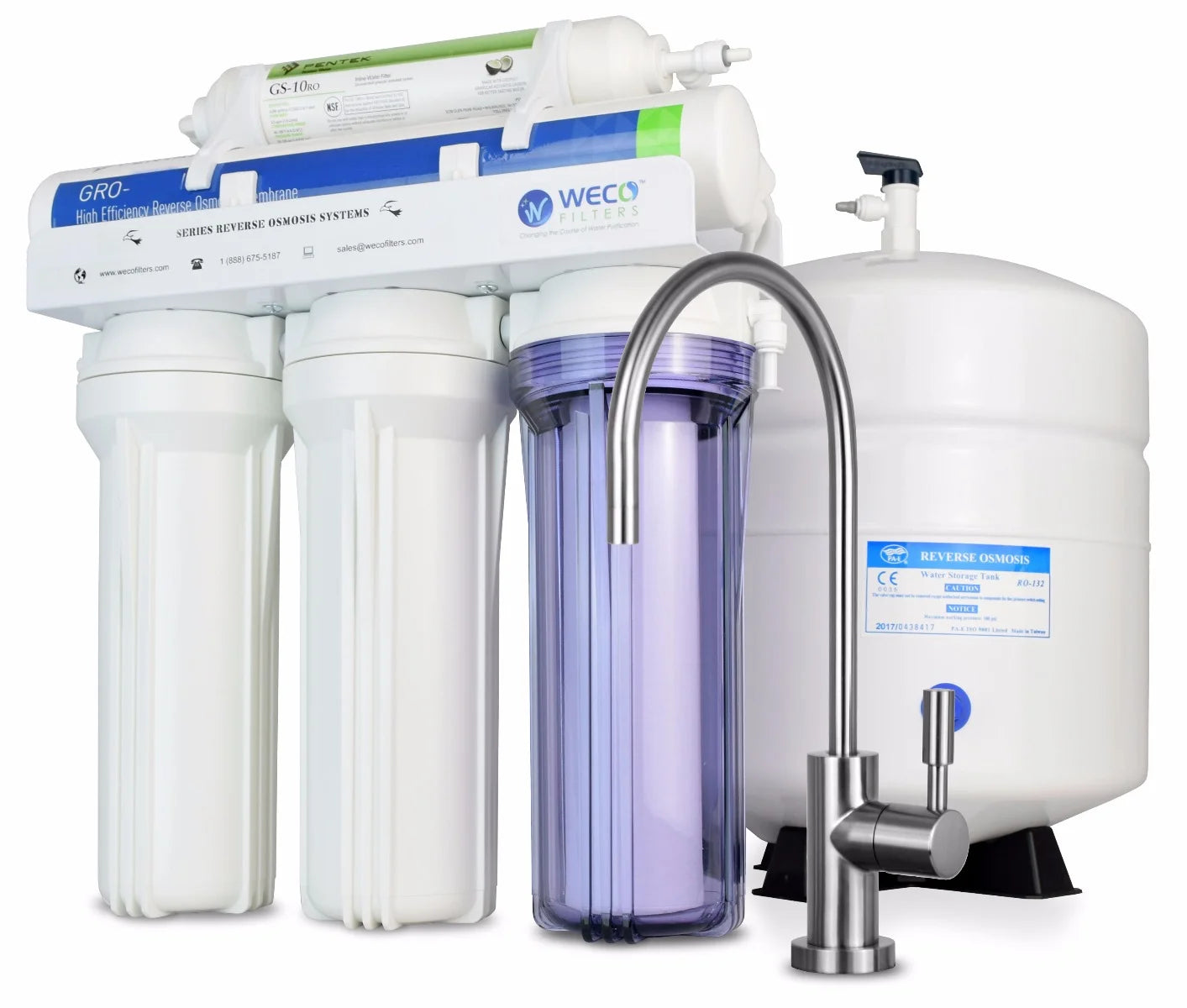 Water System Drinking Efficiency VGRO-36 Reverse Osmosis High Filtration WECO