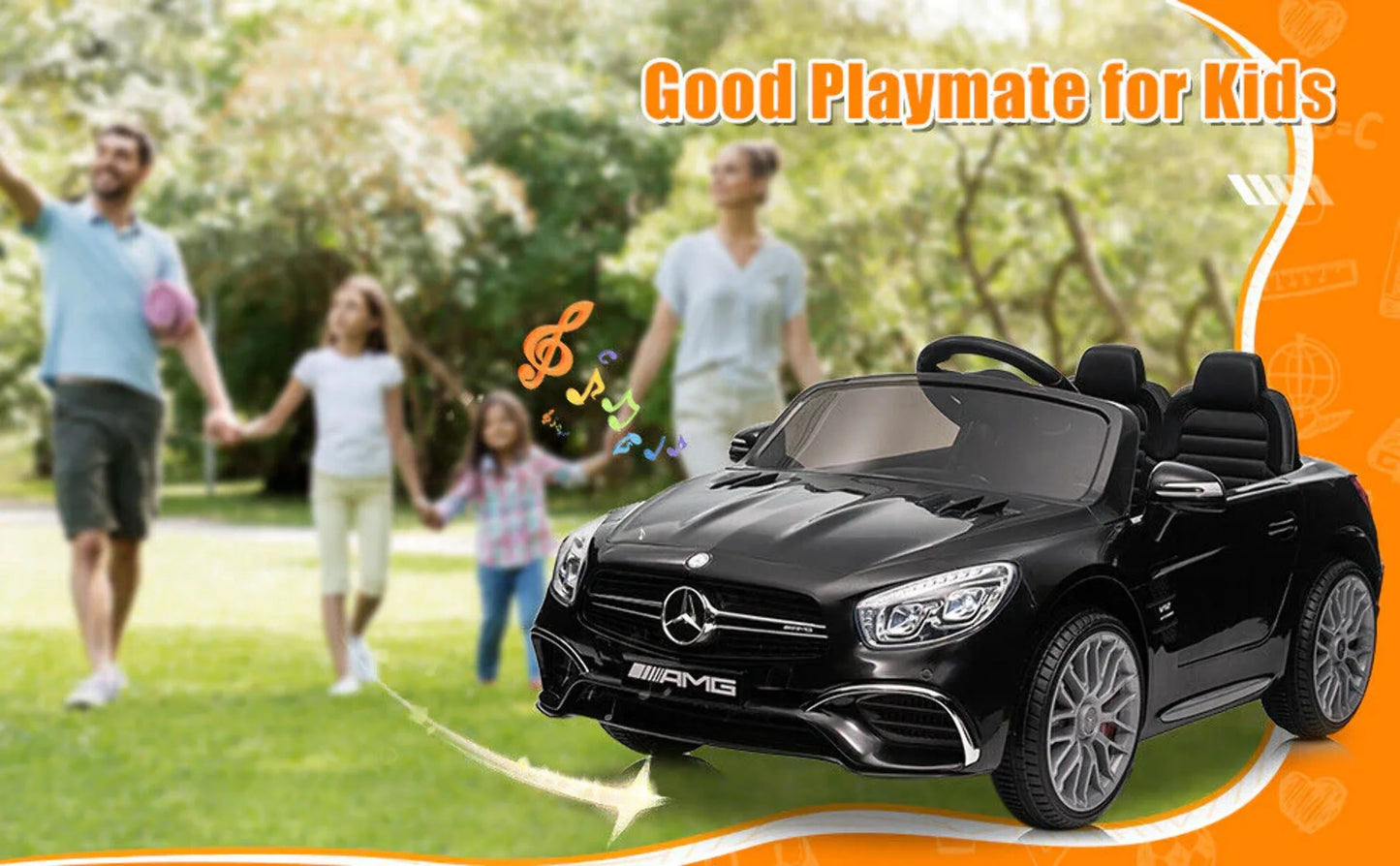 12V Kids Electric AMG Officially Car Remote Control with Ride On SL65 - Licensed Benz Mercedes