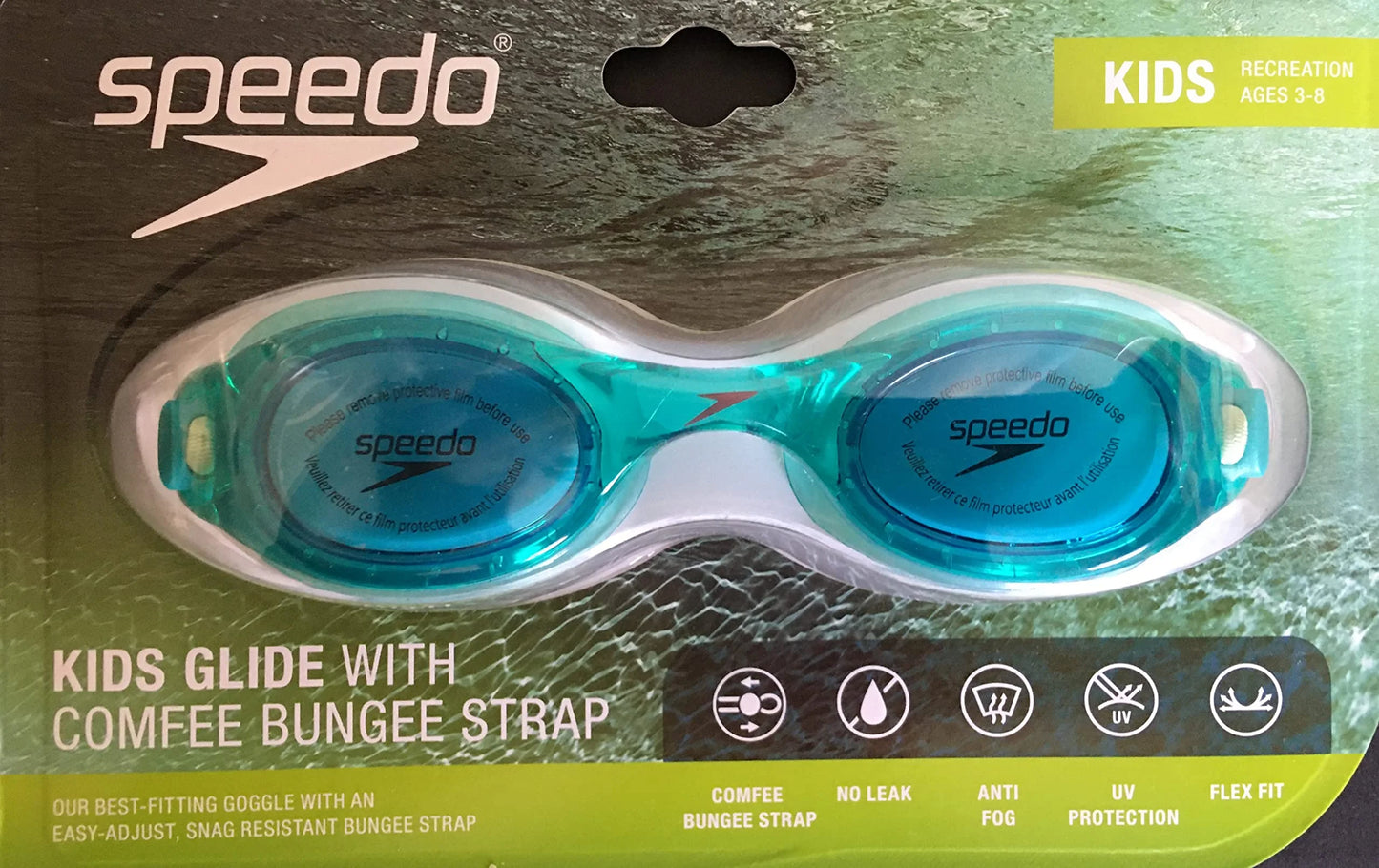 - Speedo Kids Goggles Celeste / Cobalt Glide