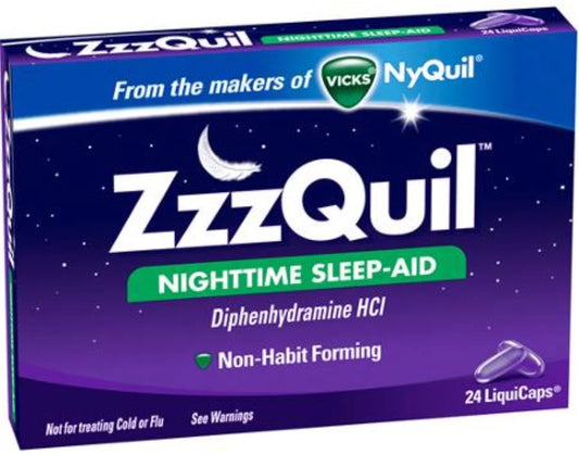 Sleep-Aid, Nighttime 24 (Pack ZzzQuil 4) of ea LiquiCaps